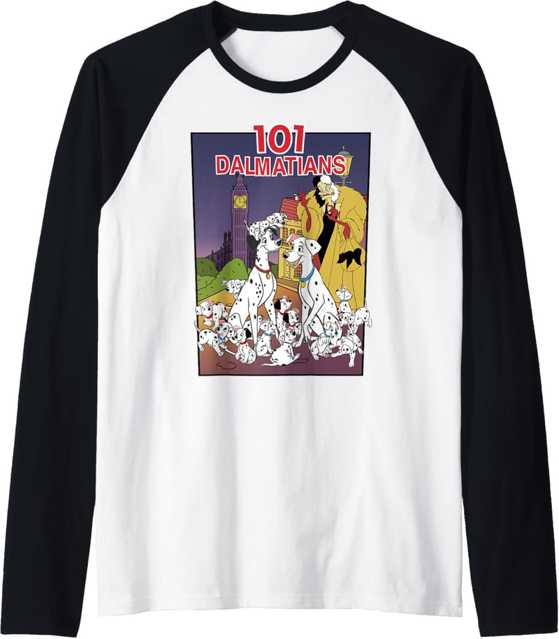 Disney 101 Dalmatians Group Shot VHS Cover Raglan