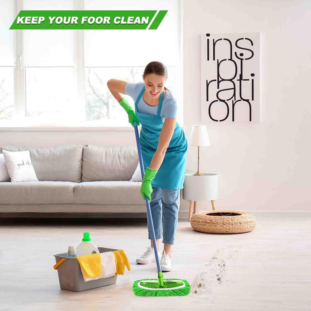 8 Stück Bodentücher für Swiffer, Mehrweg Flachmopptuch 25,4x11,5cm, Bodenwischer Nass für Swiffer Sw