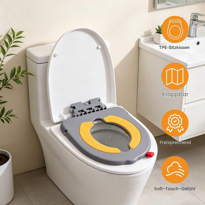 Toilettensitz für Babys, Lernkissen mit Saugnäpfen für Toilettensitz WC Sitz mit Rutschfesten Polste