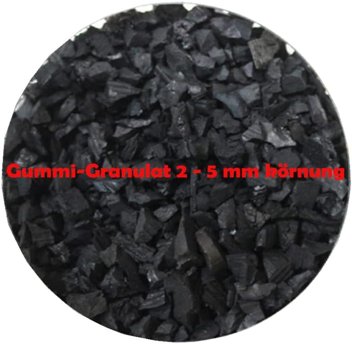 lisaro Gummigranulat von Bester Qualität | 20kg Schwarz – Füllmaterial Made IN Italien Oder Germany