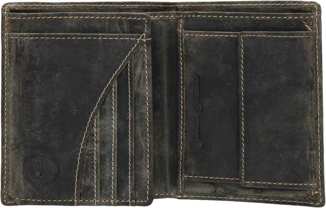 Green Burry, Geldbörse mit Motiv, 1701-Motiv Vintage, khaki Hirsch (21301), Geldbörse, Khaki Hirsch