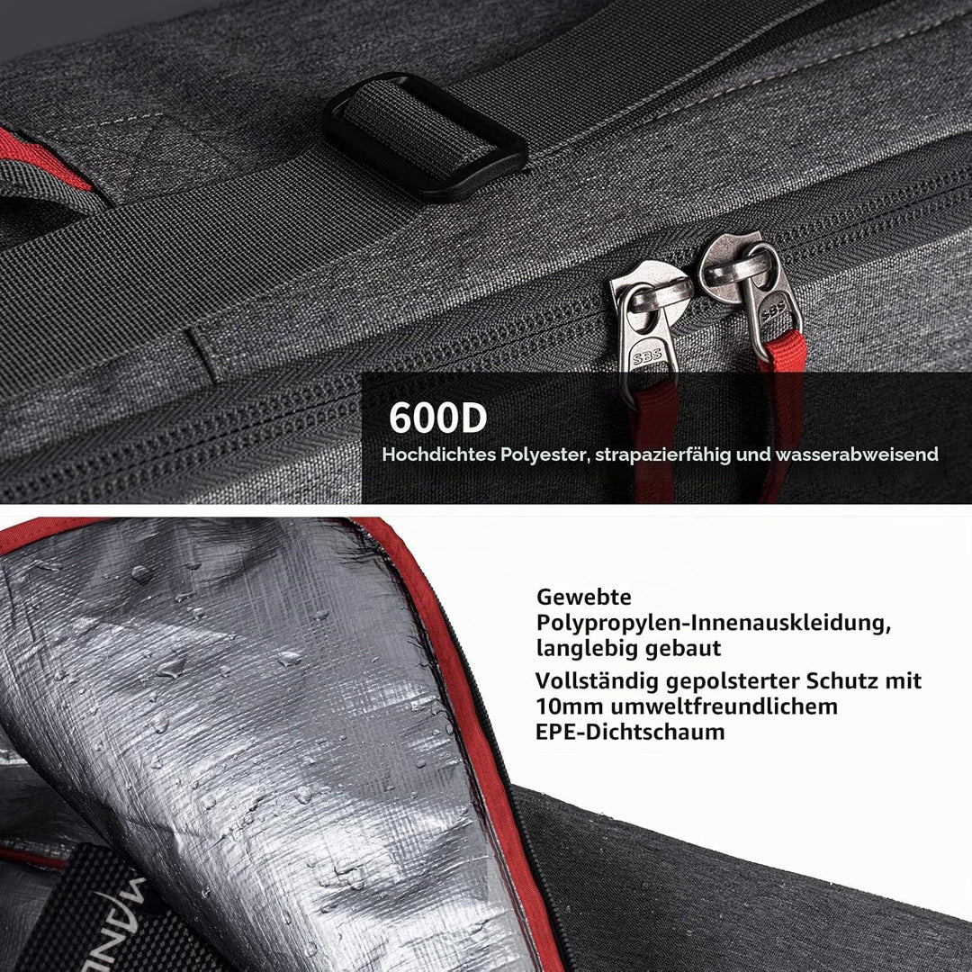 Unigear Skitasche Doppelt gepolstert, Snowboardtasche, Langlauf-Ski-Tasche für 1 – 2 Paar Ski 165/17