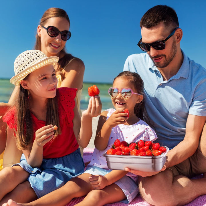 Edelstahl Brotdose - Nachhaltige Bento Lunchbox, auslaufsicher, plastikfrei, leicht zu reinigen und