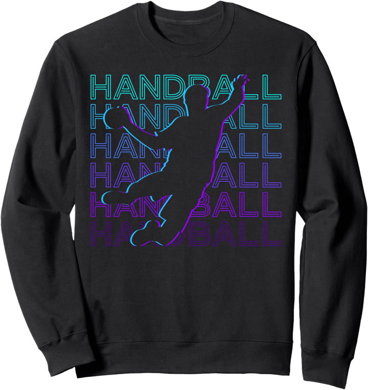 Handballspieler Retro Sweatshirt