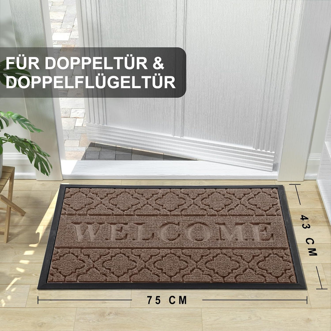 Yimobra Fussmatten – rutschfeste, waschbare, Strapazierfähige Türmatte für Haustüren, Flur, Büro – B