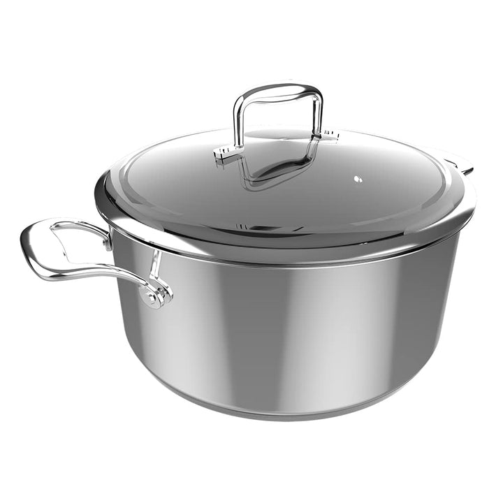 Cecotec Polka Classy 28 Topf Steel Ø 28 cm, Fassungsvermögen 7,5 l, Edelstahl 18/10, Antihaftbeschic