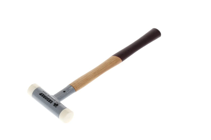 GEDORE Rückschlagfreier Schonhammer, Ø 25 mm, Hickorystiel, Austauschbare Polyamid-Köpfe Kopf-Ø: 25