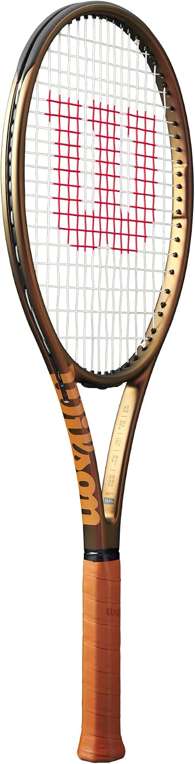 Wilson Pro Staff 97 V14 Performance Grip Size 2 - 4 1/4" Bronze/Orange, Grip Size 2 - 4 1/4" Bronze/