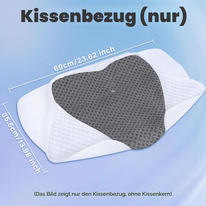 SAHEYER Kissenbezug, Hautfreundlicher Baumwoll-Kissenbezug Weicher bequemer Kissen Bezug für 60 x 35
