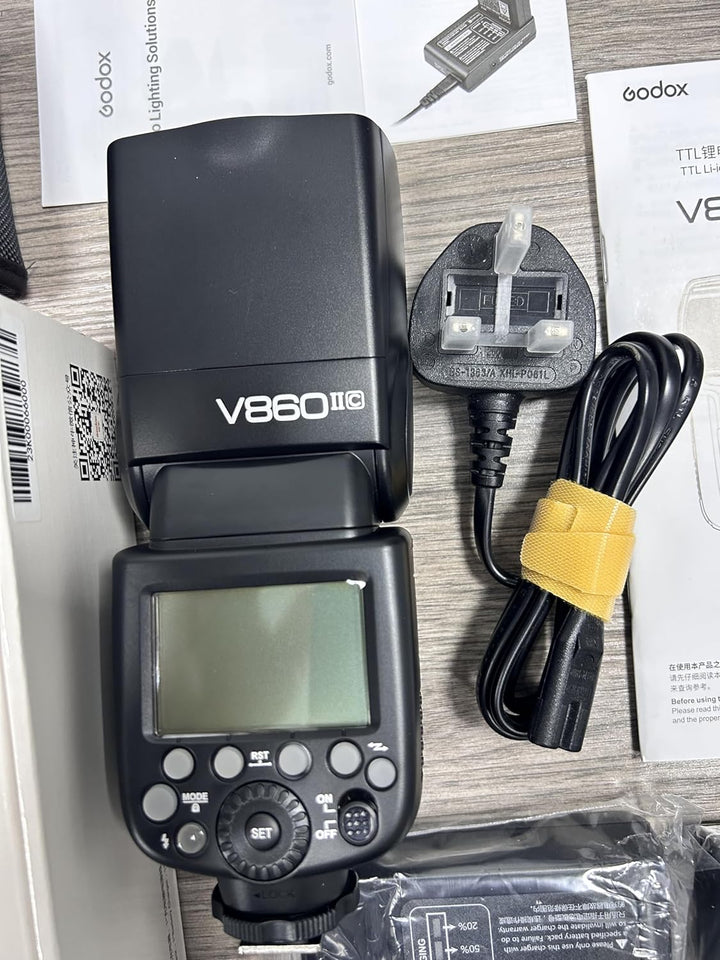 GODOX V860II-C Speedlite HSS 1/8000S GN60 2000mAh Wiederaufladbare Akku TTL Kamera Blitz Blitzgerät