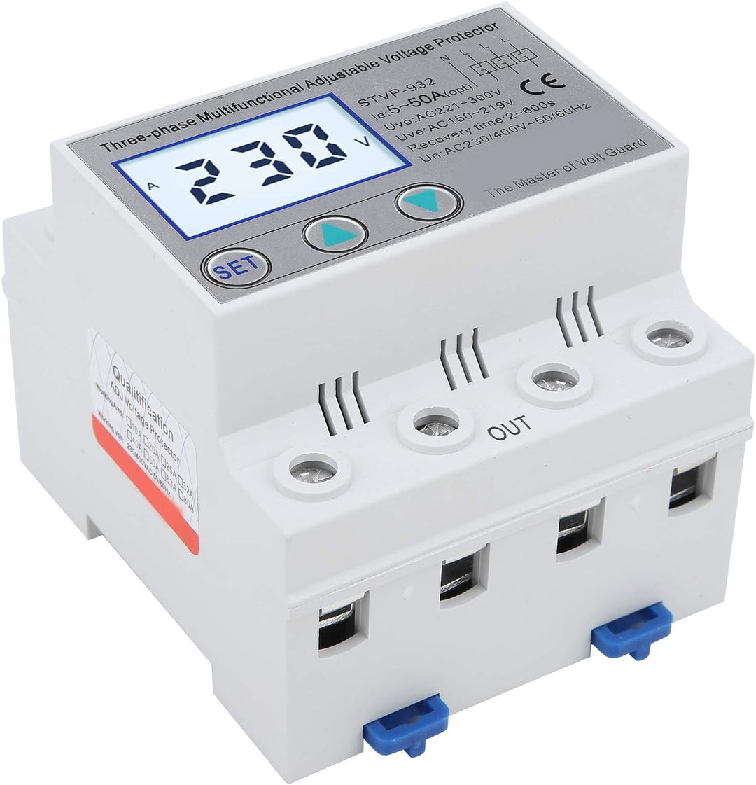 Überspannungsschutz Spannungsschutz 3-phase voltage LCD multifunction self-reset STVP-932 230 V/400