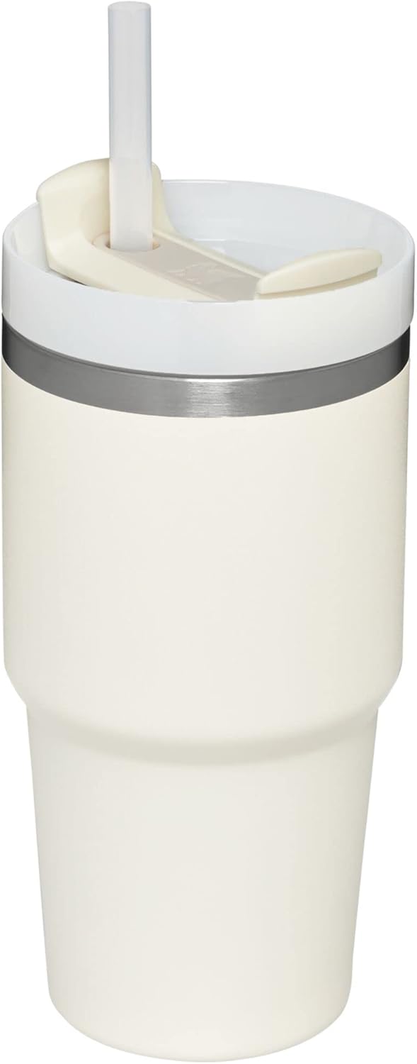 STANLEY Quencher H2.0 FlowState vakuumisolierter Becher aus Edelstahl mit Deckel und Trinkhalm, für