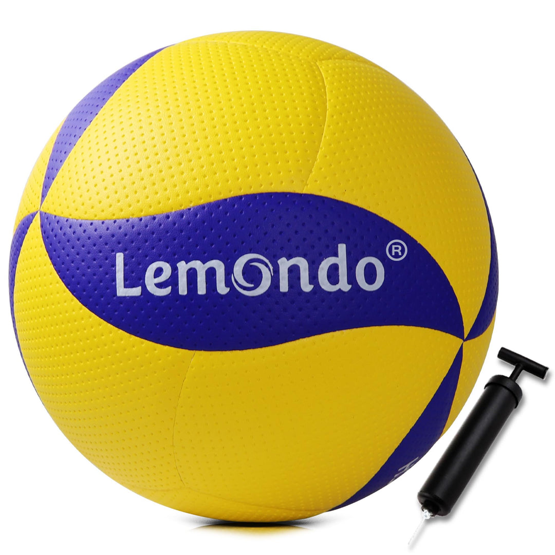 Lemondo Volleyball PU Weich Beachvolleyball Soft Wasserfest mit Pumpe Indoor Outdoor Wasserball Ball