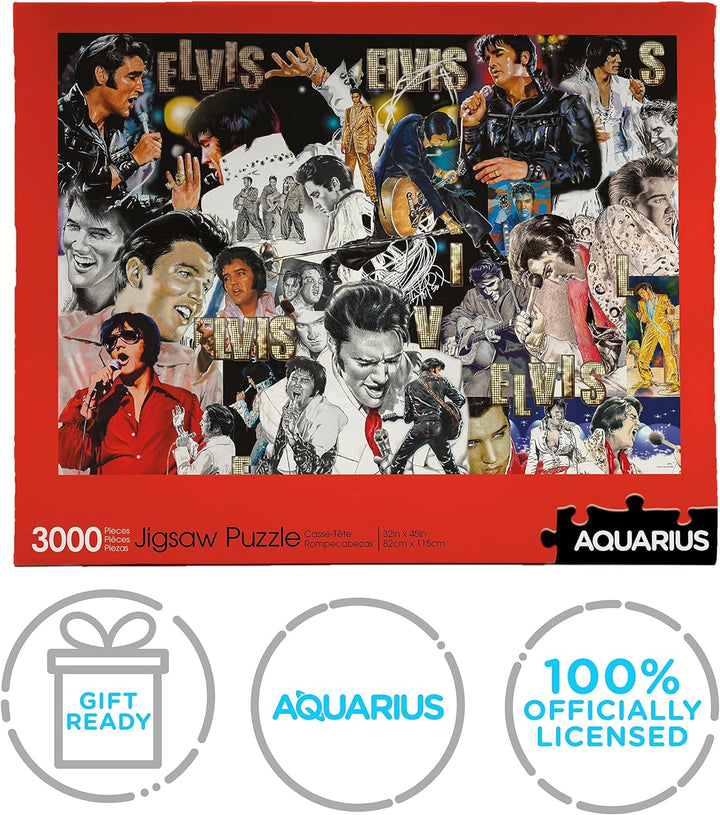 AQUARIUS Elvis Puzzle (3000 Piece Jigsaw Puzzle) - Officially Licensed Elvis Presley Merchandise & C