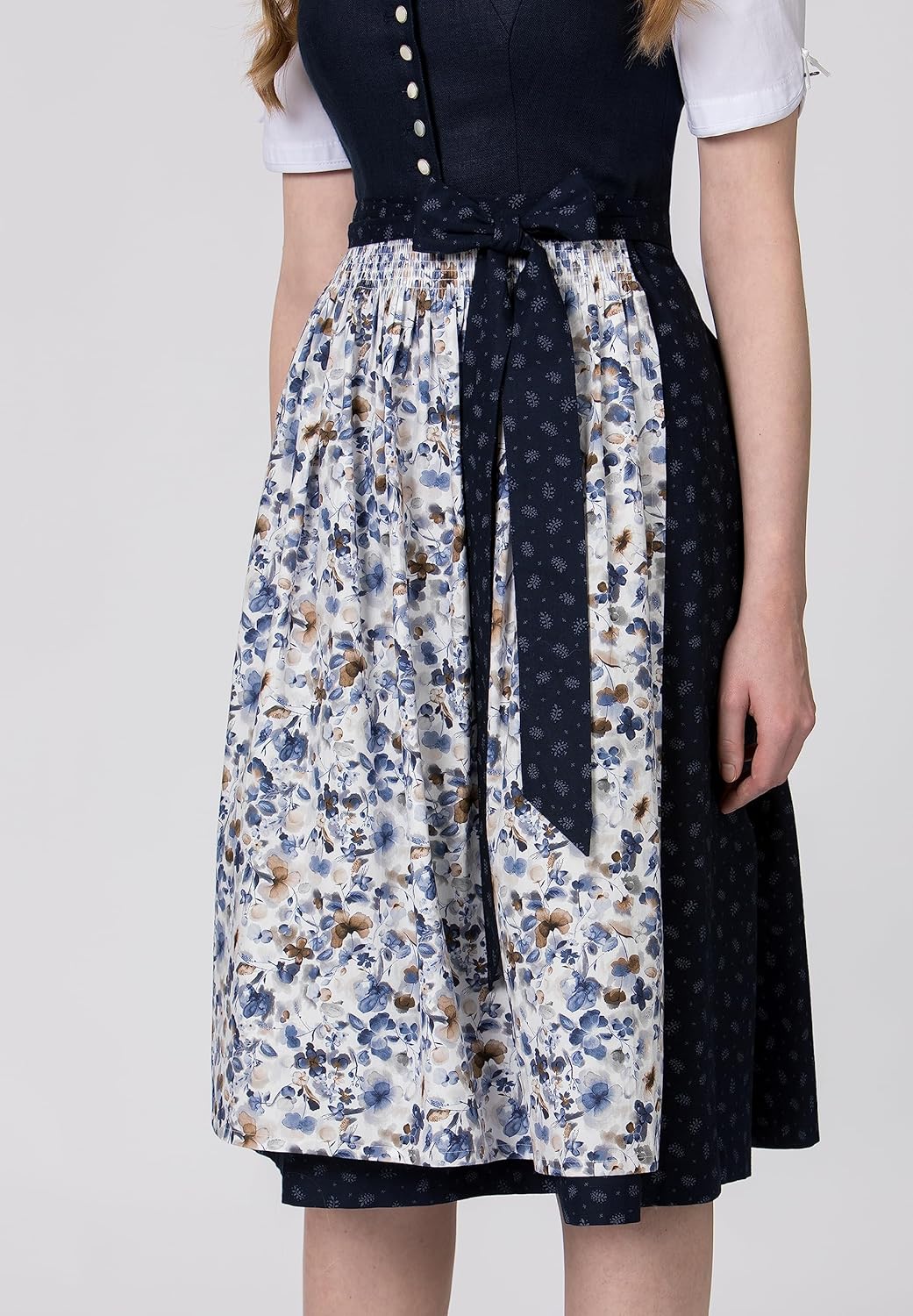 Stockerpoint Damen Dirndl Salome Kleid für besondere Anlässe 42 Nachtblau, 42 Nachtblau