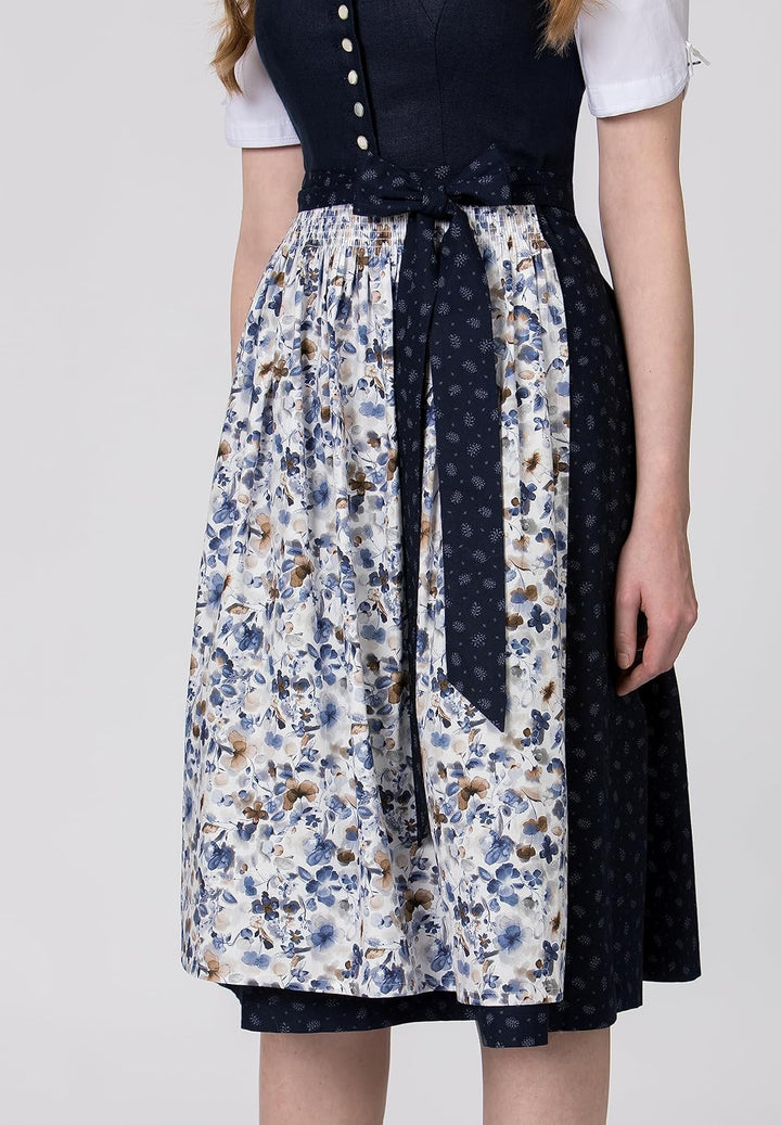 Stockerpoint Damen Dirndl Salome Kleid für besondere Anlässe 42 Nachtblau, 42 Nachtblau