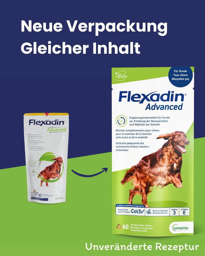 Vetoquinol Flexadin Advanced für Hunde - Doppelpack - 2 x 60 Chews