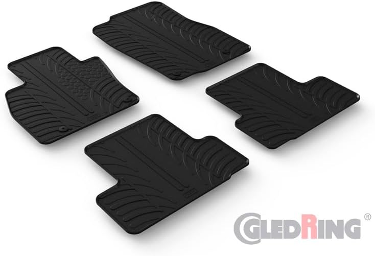 Gledring Satz Gummimatten kompatibel mit Mazda CX-60 Hybrid 2022- (T Profil 4-teilig)