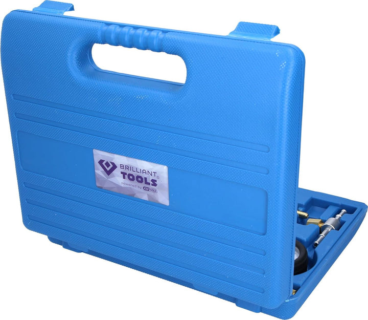 BRILLIANT TOOLS BT581250 Kraftstoff-Einspritzpumpen-Druck-Tester- Satz | 9-tlg [Powered by KS TOOLS]
