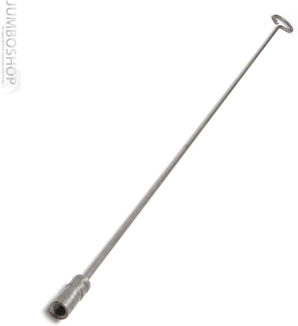 Schubstange Kesselstab STARR Öse M12 Länge 100cm + 30 mm Heizkesselbürste Kesselbürsten Ofenbürste O