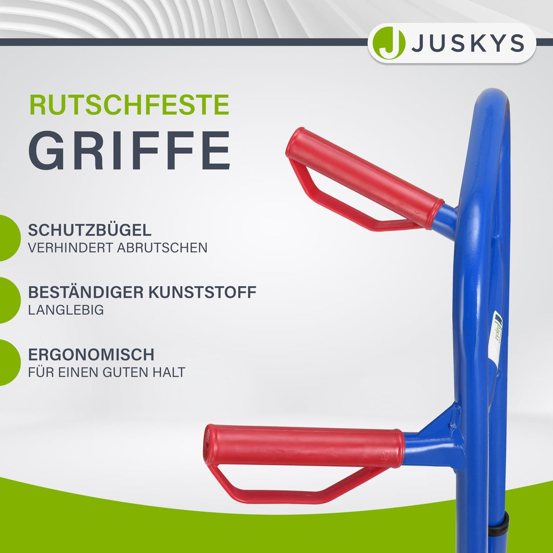 Juskys Treppensackkarre klappbar - Treppensteiger mit Hartgummireifen & Stahlrahmen - Sackkarre für