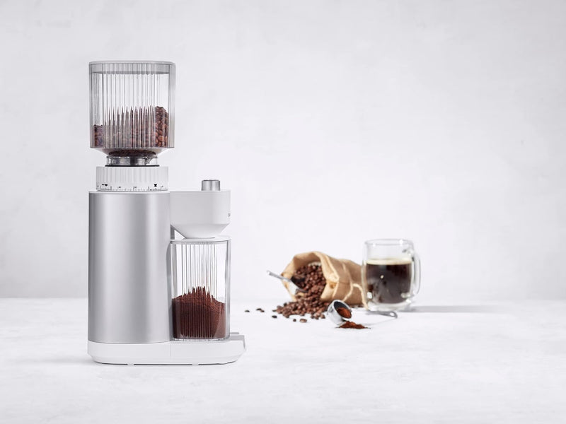 ZWILLING ENFINIGY Kaffeemühle für 1 - 12 Tassen, Elektrische Kaffeemühle mit aromaschonendem Kegelma