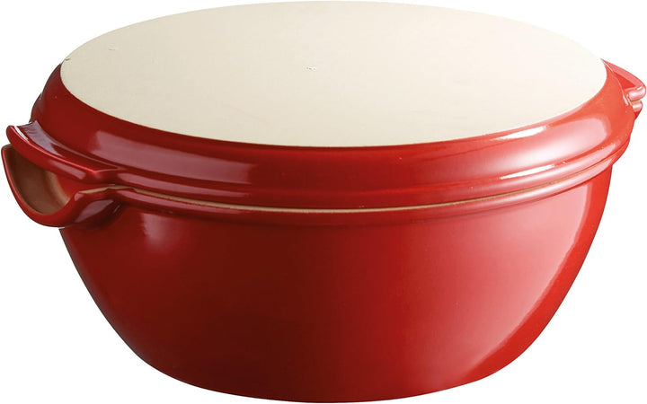 Emile Henry EH509507 Brot-Set für Zuhause, Keramik, 32, 5 x 30 x 15 cm, Keramik, Grand Cru, 32,5 x 3