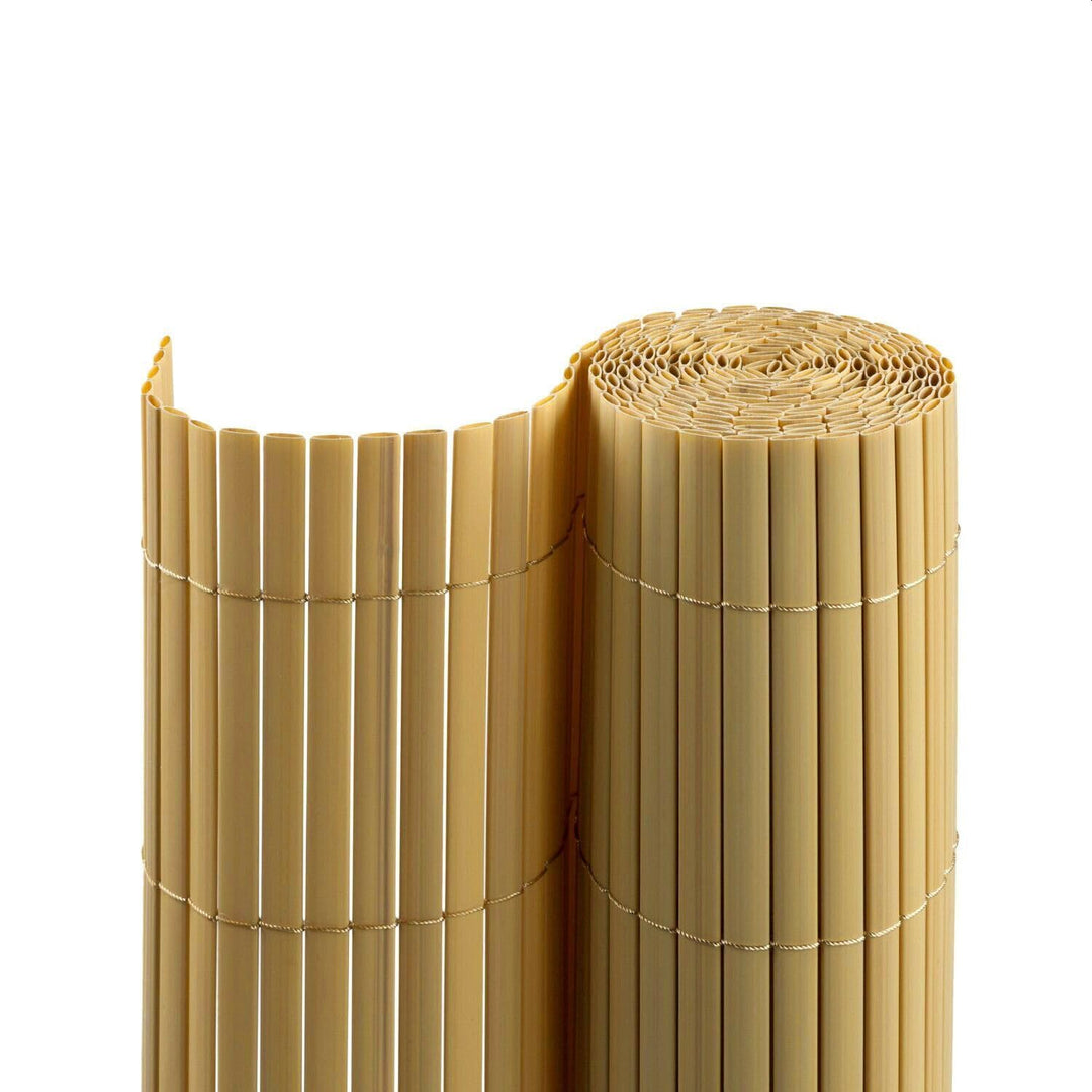 PVC Sichtschutzmatte - Bambus - 160 x 500 cm - Zaunsichtschutz, Sichtschutzzaun, Balkonverkleidung,