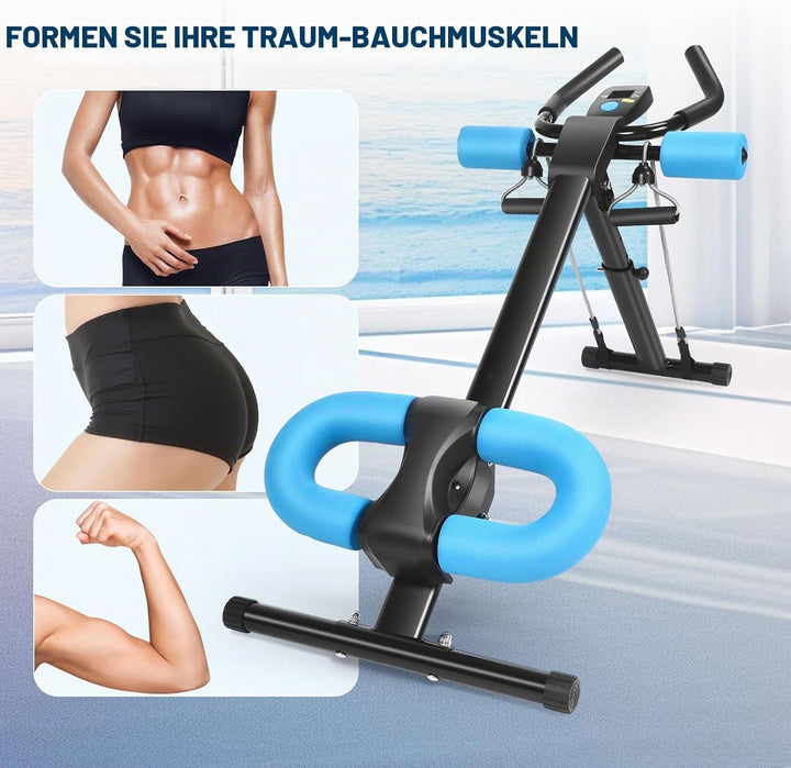 Bauchmuskeltrainer für Zuhause, 3 Einstellbare Winkel &amp; 5 Höheneinstellungen/150kg Belastbarkeit, Au