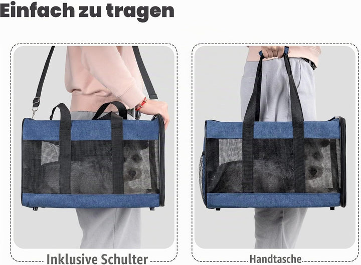 HITSLAM hundebox Faltbar Hundetransportbox Katzentransportbox Katzenbox Transportbox katzentasche fü