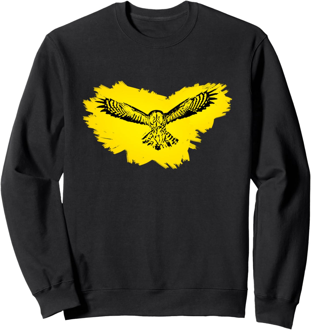 Eule Motiv Raubvogel Sweatshirt