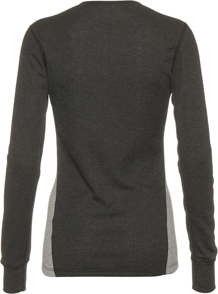 Odlo Damen Funktionsunterwäsche Set Active WARM ECO 60 Dark Grey Melange - Grey Melange, 60 Dark Gre