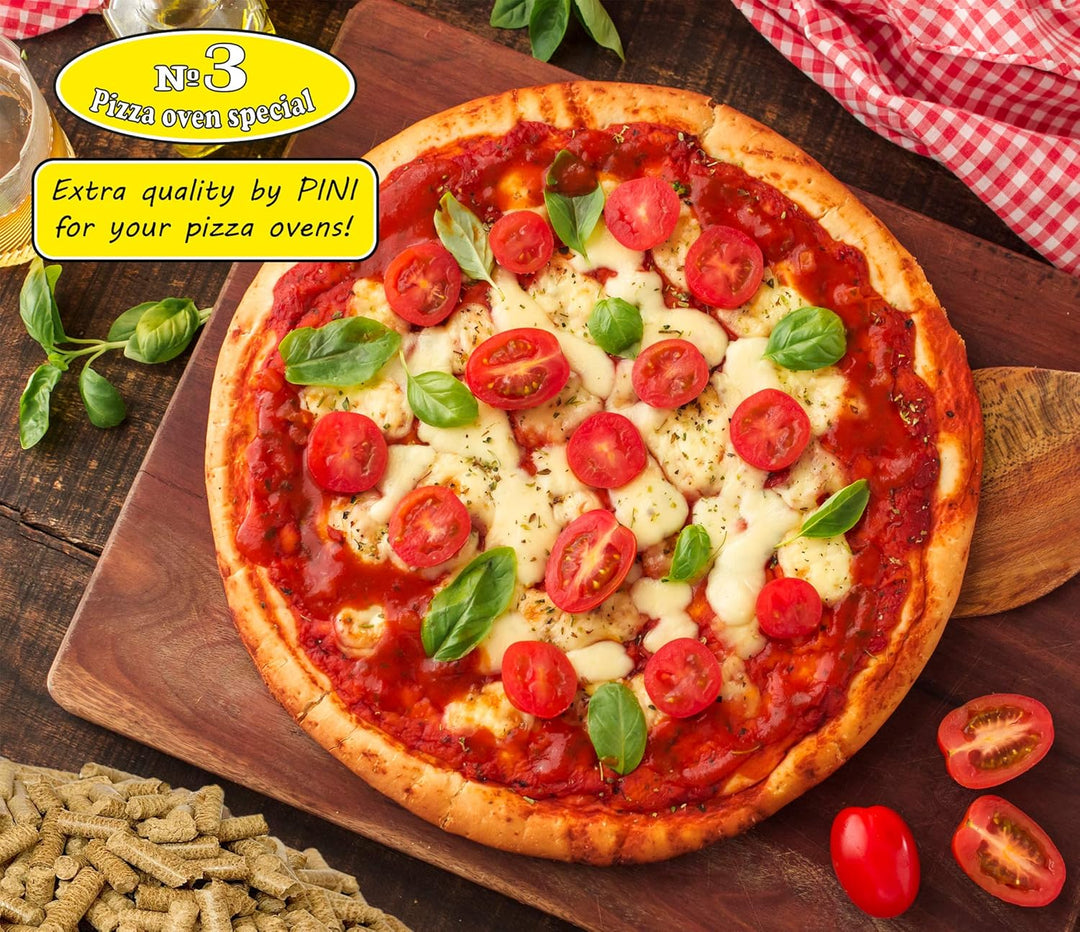 PINI Hartholz Pellets №3 Pizza Ofen Spezial für pelletbetriebene Pizzaöfen Grill Smoker Räucherboxen
