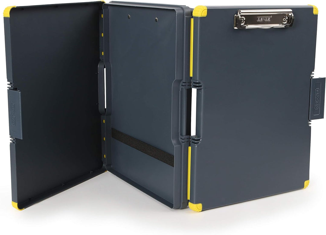 Dexas Duo Clipcase Dual Sided Storage Case and Organizer, Yellow Clip and Edges Gelber Clip und Kant