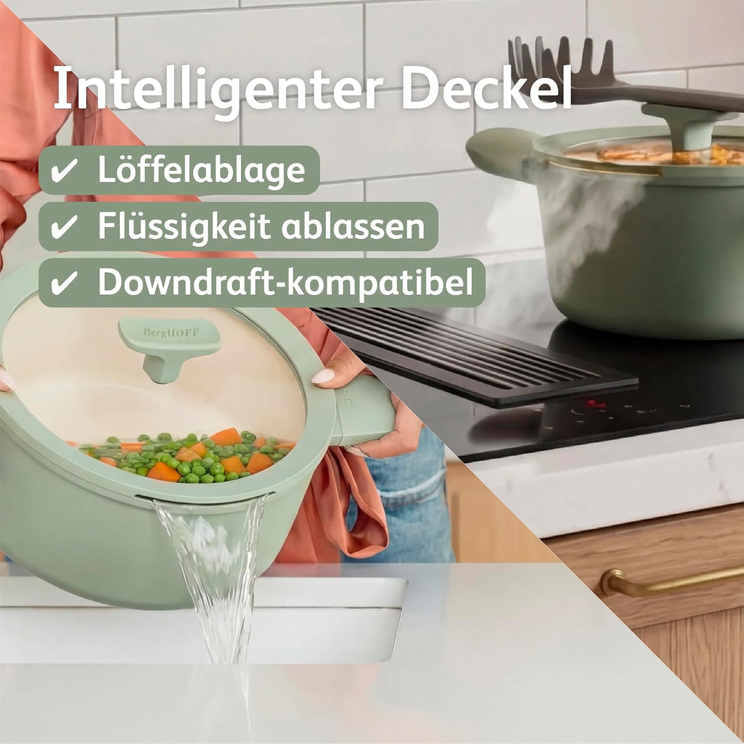 Berghoff Leo Balance grosser Kochtopf (28cm) - Topf induktion - Suppentopf mit Deckel - Topf gross -