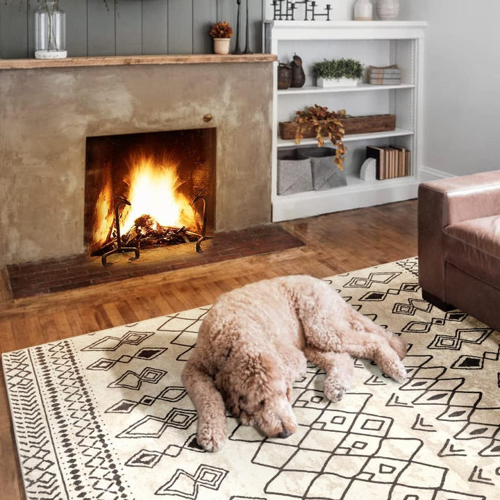 Carvapet Läufer Teppich 150x210cm rutschfest Lang Küchenteppich Waschbar Teppichläufer Weiche Mikrof