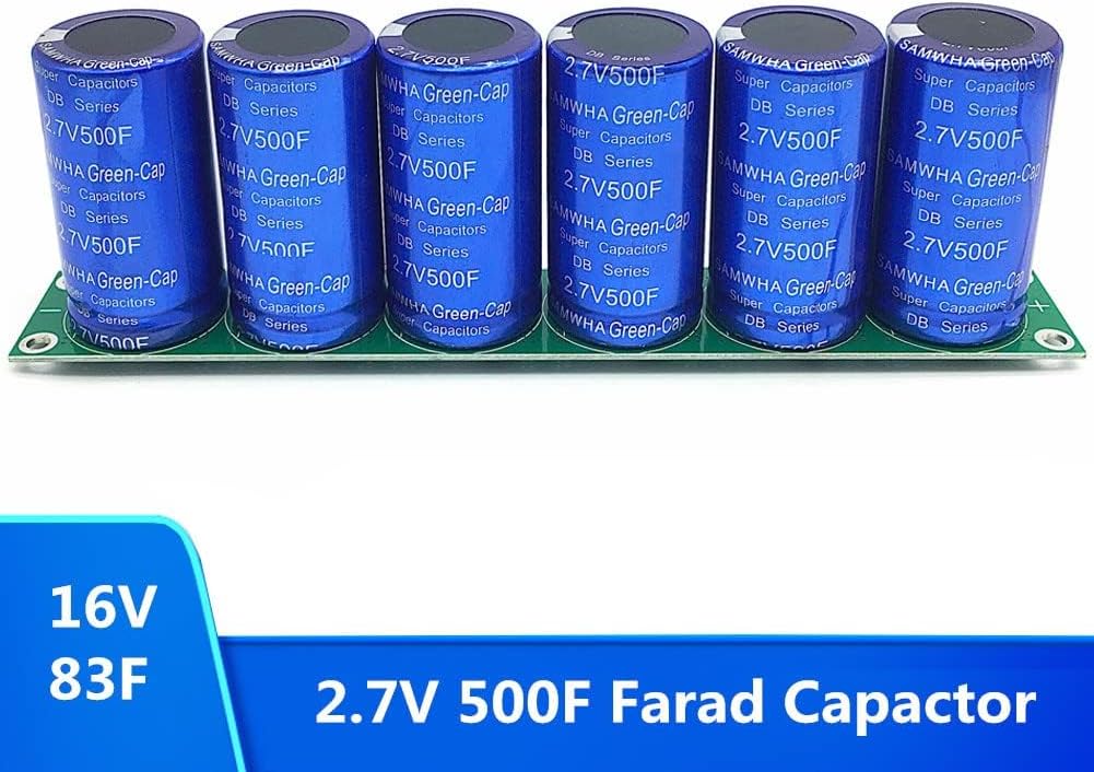 Telituny Super Farad Kondensator, 1 Satz 16V 83F Super Farad Kondensator Low ESR Kondensator mit Sch