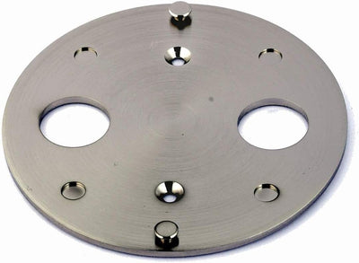 Barigo Quarz-Uhr, 10,2 cm, schwarzes Zifferblatt mit Wandplatte, Nickel (Teil #601.5M)