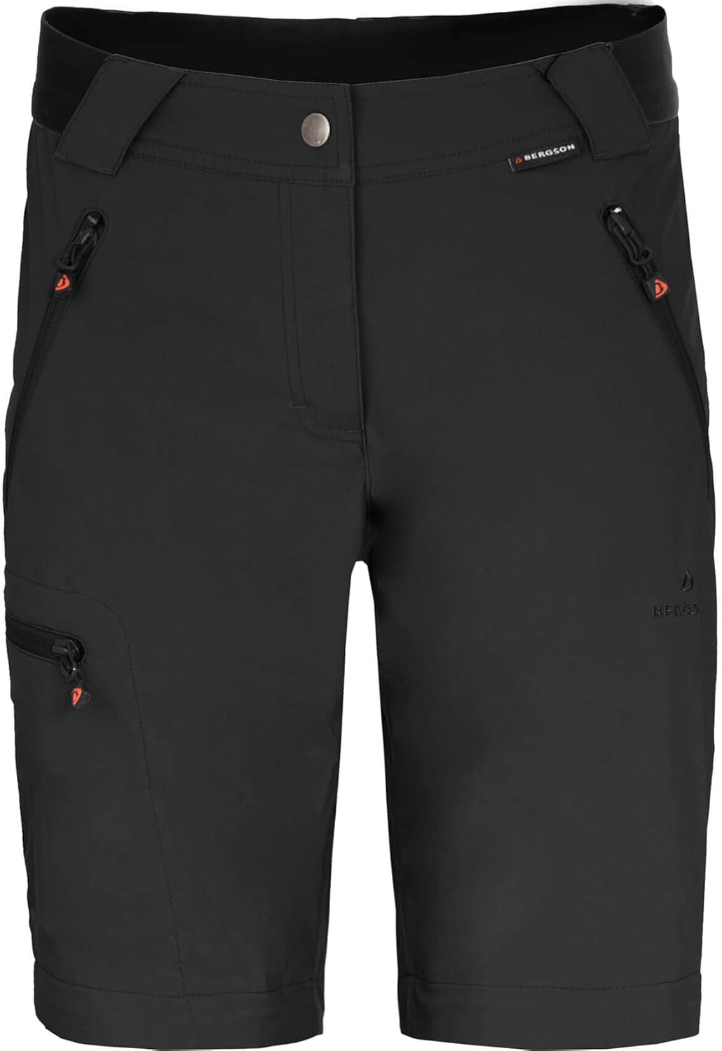 Bergson TESSE Zipp-Off | Damen Softshellhose - Bermuda Zipp Off, elastischer Comfort Bund, leicht, r
