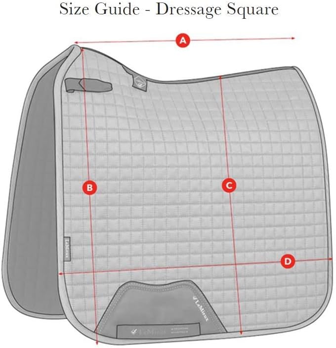 LeMieux Loire Classic Satin Dressage Schabracke Navy blue (silver) L, blue (silver) L