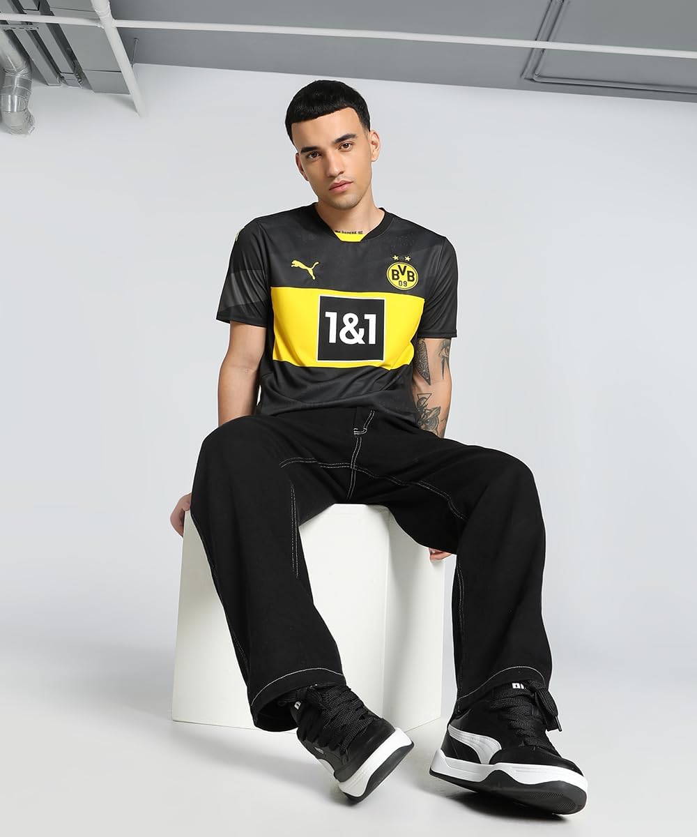 PUMA Puma Herren Borussia Dortmund Trainingstrikot S, Faster Yellow Black 46 Puma Black-faster Yello