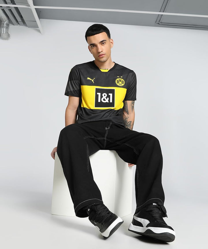 PUMA Puma Herren Borussia Dortmund Trainingstrikot S, Faster Yellow Black 46 Puma Black-faster Yello