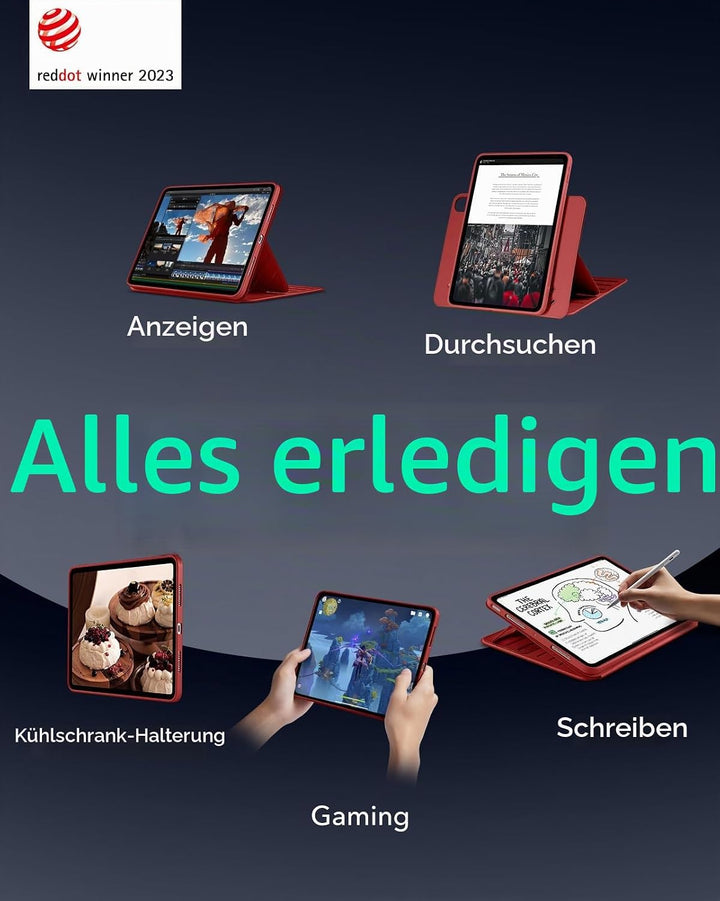 ESR Hülle für iPad Air 11 Zoll M4/M3/M2, iPad Air 8/7/6/5/4 (2026/2025/2024/2022/2020), drehbare Hül