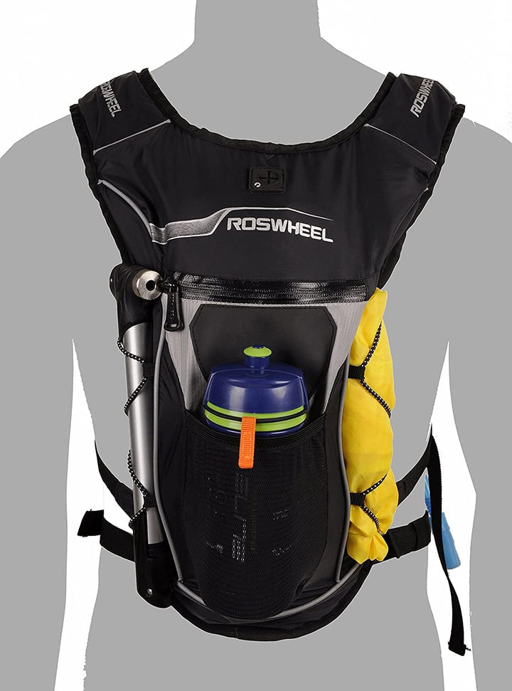 B-RACE Unisex – Erwachsene Maxi WASSERRUCKSACK MIT PORTALTASCHE. 2LT, BLAU