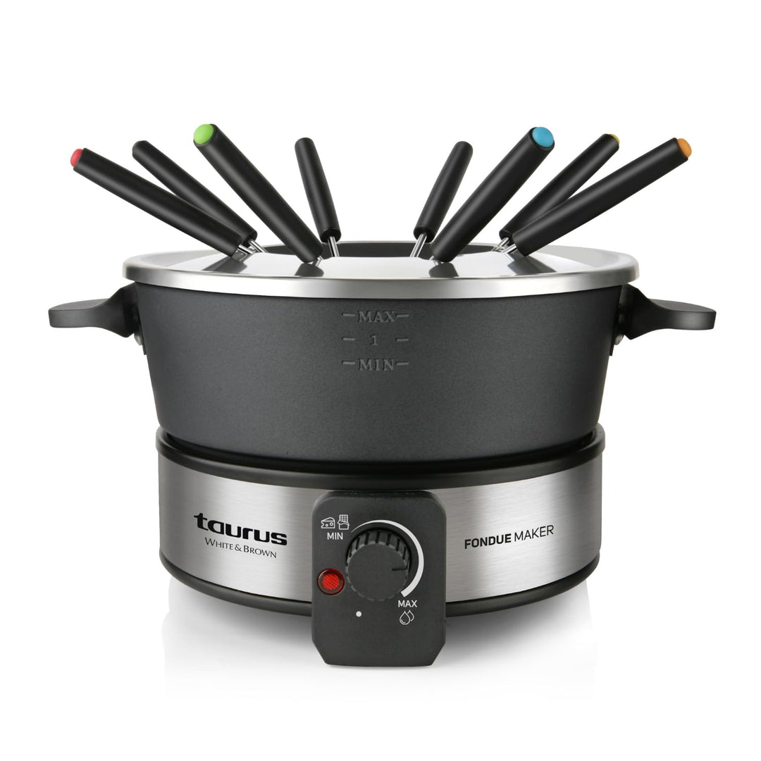 Taurus FF2 Fondue-Gerät, 1000 W, Kapazität 2 l, 8 Personen, einstellbare Temperatur, alle Arten von