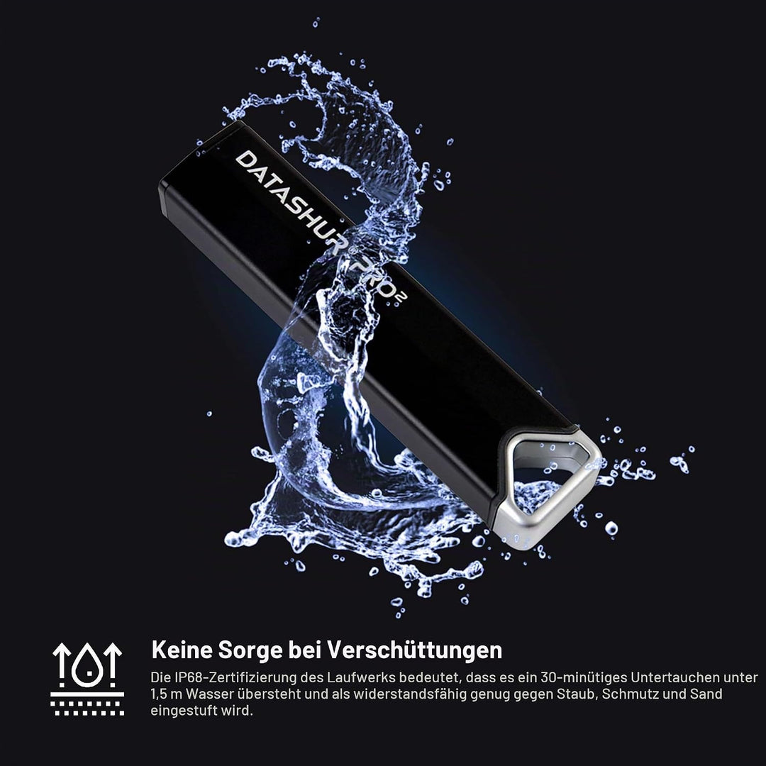 iStorage datAshur PRO2 4 GB | Sicheres Flash-Laufwerk | Zertifiziert nach FIPS 140-2 Level 3 | Passw
