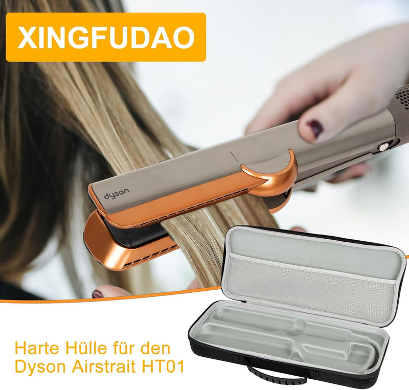 XINGFUDAO Hartschalenkoffer für Dyson Airstrait HT01 Haarglätter - wasserdicht, Kratzfest und organi