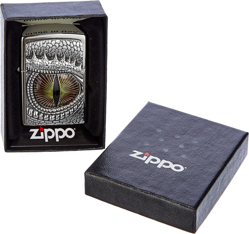 Zippo Feuerzeug 2002539 Dragon Eye Emblem Benzinfeuerzeug, Messing, Dragon Eye