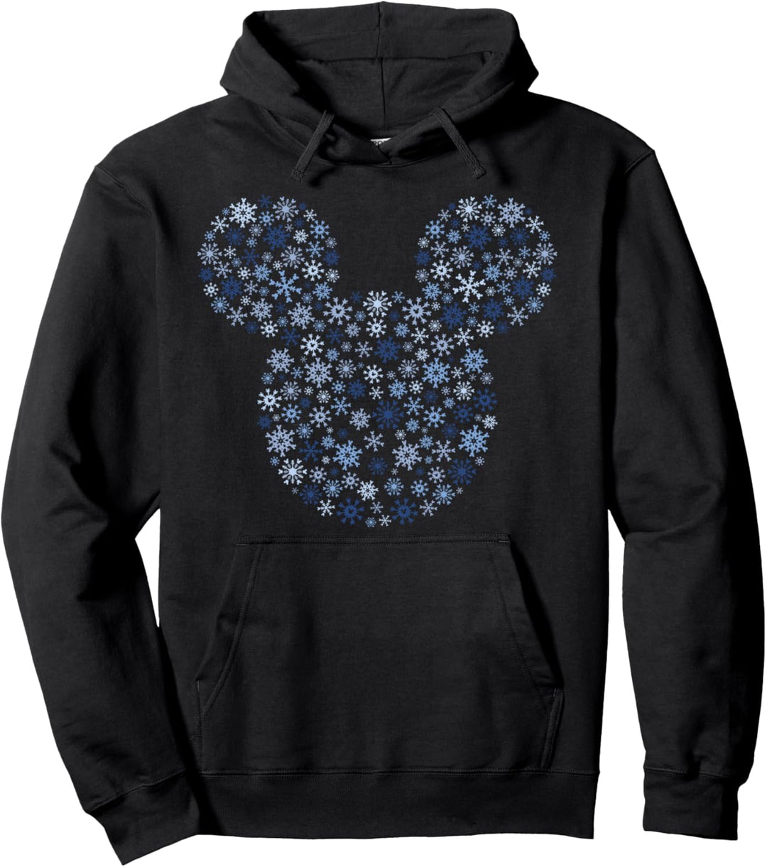 Disney Mickey And Friends Christmas Snowflake Ear Fill Pullover Hoodie