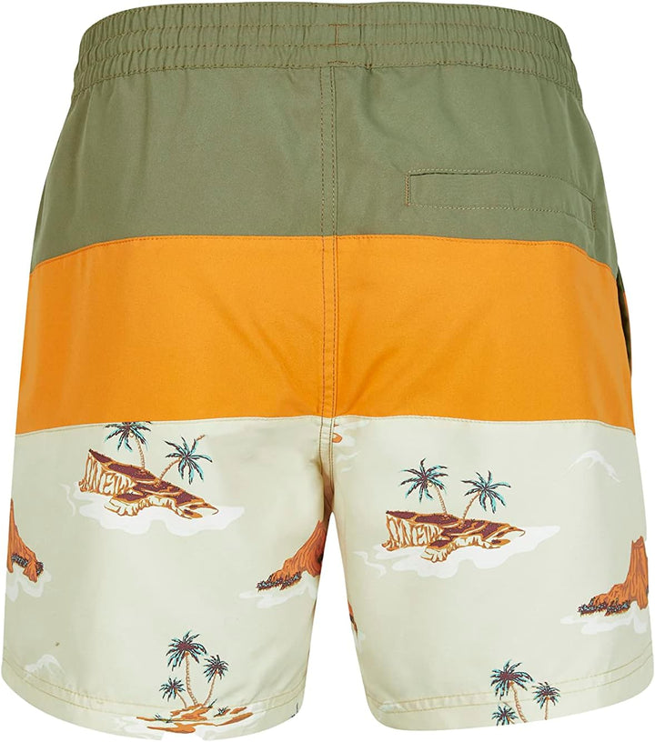 O'NEILL Herren Badehose M-L 37515 Beige Lost Island, M-L 37515 Beige Lost Island